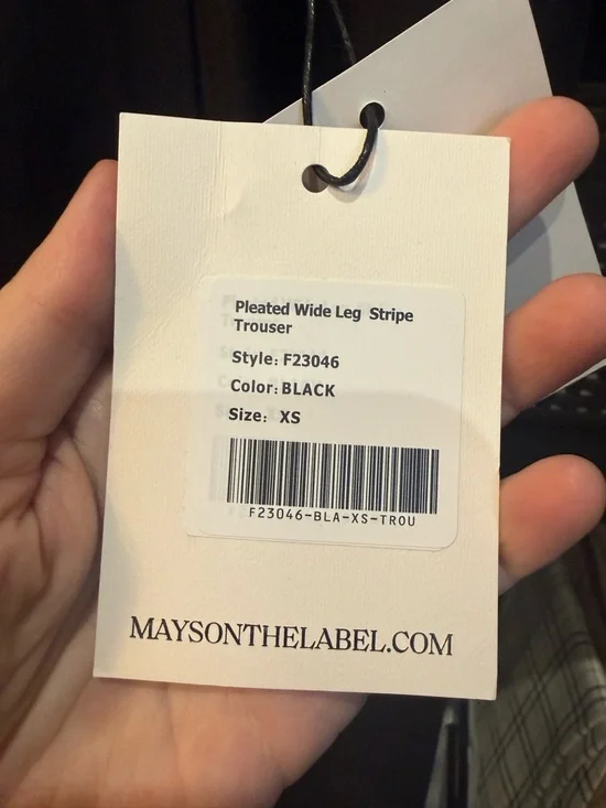 Women's Wide-Leg Boot Cut Trousers - Charcoal - Picture 3 of 3